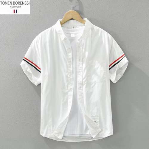 上新 Thombrowne.Tb 高品质港风水洗潮流全棉衬衫外套 优质柔软棉纤制 不变形 不起球 细腻不糙手 耐磨性高 走线工整 亲肤抗皱等特点 ，立体裁剪 不