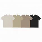 100 Ami Paris Ss24浮雕立体3D 凹凸爱心纯色圆领情侣短袖T恤 Color：黑色 灰绿色 棕色 灰白色 Size：S M L Xl Nomber