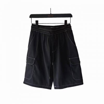 实拍细节图+尺码表 prada 普拉达 明线牵线Logo标识工装短裤 高品质牛肚 面料、特别手感、超级质感 舒适柔软透气 休闲宽松版型 潮流男女同款 短裤 颜色