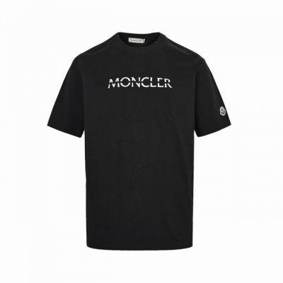 Moncler 蒙口 25Ss 切割字母印花短袖 轻奢主义 男女日常通勤穿搭必备单品 正确版本 随意对比 详细特征 260克100% 纯棉双纱汗布面料 面部无尘
