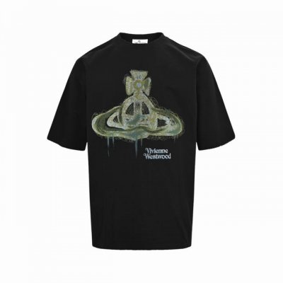 vivienne Westwood 西太后 25Ss 土星字母涂鸦印花短袖 品牌Logo重工艺设计高端定制丝光云朵棉面料.手感柔软.穿着舒适.级别精致车线.做工