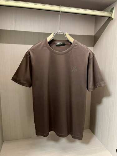 L p2570春夏经典Logot恤衫 100支丝柔棉男人的天花板 独家定织定染，丝柔棉抑菌王炸面料；采用新疆顶级长绒棉，100支高纱支纱线，意大利进口织布机，高