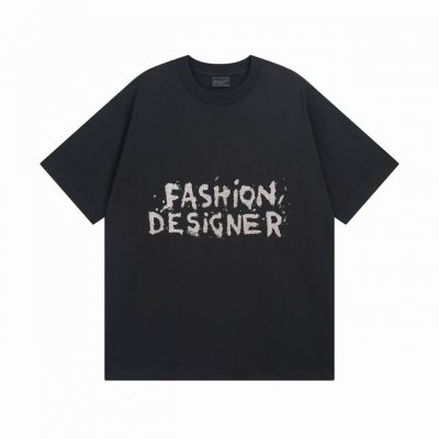 balenciaga 巴黎世家2025 Ss 字母小金片印花磨烂做旧短袖T恤 本市场No.1的质量 真正天花板品质 全部原版开发注意细节图 避免被盗图商家混发