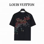 Louisvuitton 路易威登 满印老花渐变数码印花短袖T恤 定织定染260克进口原版面料,搭配32支1×1棉盖丝罗纹 专柜7150元购入，也是当季主线元素