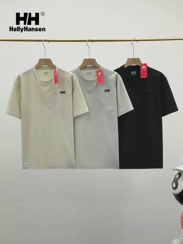 供 海丽汉森Hh冰丝速干压胶透气短袖T恤 采用新品冰丝速干面料，不褪色不变形不缩水手感超级柔软 ，超适合夏天，柔软光滑 上身柔和舒适，活动时不闷汗 不紧绷，干爽