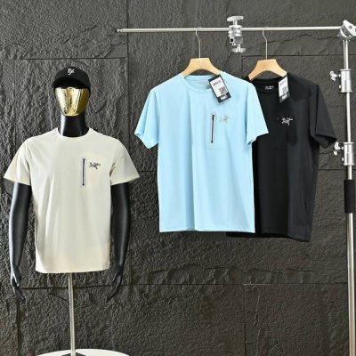 Arc'teryx 始祖鸟夏季新款户外运动冰丝速干透气短袖T恤 整一批面料全都是科技速干面料，贴肤丝丝滑滑亲肤沁凉，夏季穿特别舒服的面料，这一件一定要给家里男士