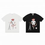100 ami Paris 艾米 Nova 艺术家联名款限定猴子印花圆领情侣短袖T恤-顶级版本 color：白色 黑色 size：S M L nomber：25