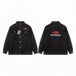 款M552 巴黎世家 Balenciag巴黎世家可拆卸羽绒棉服经典前后精密刺绣情侣款高品质牛仔外套夹克 巴黎世家牛仔衣件件经典，3D工艺牛仔外套酷得有点过分了，