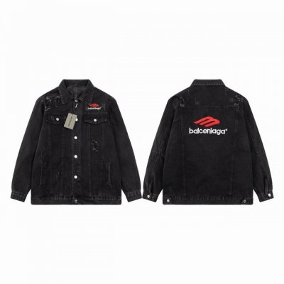 款M552 巴黎世家 Balenciag巴黎世家可拆卸羽绒棉服经典前后精密刺绣情侣款高品质牛仔外套夹克 巴黎世家牛仔衣件件经典，3D工艺牛仔外套酷得有点过分了，
