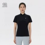 上新# 女款可隆女士半拉链短袖T恤上衣休闲运动款式Kolon Sport可隆女款半拉链短袖吸湿速干T恤亲肤透湿轻薄夏上衣Kolon Sport可隆户外休闲衣女子