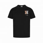 Burberry 巴宝莉 经典刺绣战马Logo短袖 采用50S双股全丝光棉、配32S,2×2螺纹；搭配定织格纹面料、含97%绵、3%氨纶；面料、螺纹统一选用精