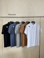 Descente迪桑特速干运动休闲短袖Polo衫 不管是商务出行，还是运动休闲，一件顶所有！高端大气上档次 面料使用速干爽滑面料，贴身凉爽，顺滑，不易起皱，达到