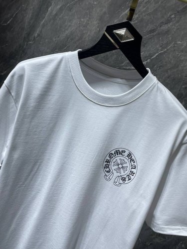 夏季上新 chrome Hearts 23Ss 高克重环保优质顶级面料 经典大马蹄十字花梵文短袖 特殊工艺拉浆技术 专柜同步 推荐颜色 黑色 白色