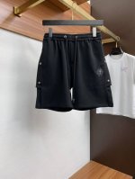 Chrome Hearts 克罗心 25年夏季新品短裤 采用进口原版面料 顶级刺绣工艺字母图案Logo 原版五金辅料装饰 独特设计 卖相上身时尚帅气 颜色 黑色