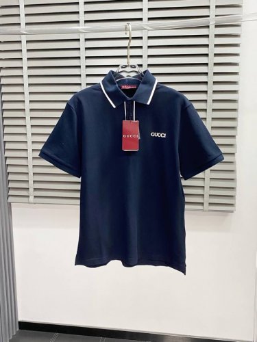 Gucci古驰独家专供新款原单男士休闲polo短袖 高端定制 高端版本 时尚百搭爆款进口面料 手感超柔软细腻 穿着亲肤舒适 高端精品 代工厂p精细做工 上身非常