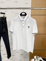 普拉达、2025夏季新款Polo短袖 六角珠地棉 透气舒适度高，手感细腻柔软，亲肤舒适 码数：M-3Xl