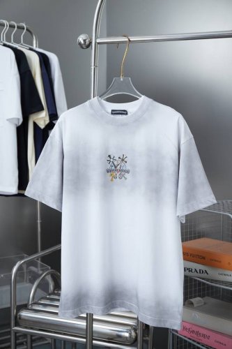 ch*Ome Hearte 25Ss早春新款 克罗心Logo印花短袖 轻奢主义 男女日常通勤穿搭必备单品 正确版本 欢迎对比 详细特征 320克100% 纯棉双