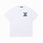 上新 高版本 顶级最高版本 Louis Vuitton 路易威登 蓝标牙刷刺绣圆领短袖 男女同款 情侣款 宽松版型 最高版本 原版面料 高版本 高品质 所有细节