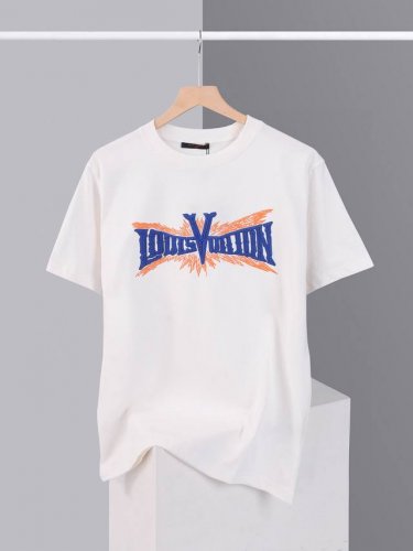 潮格上新 Louis Vuitton 路易威登 2025Ss春夏限定款Lv驴家立体印花 百搭圆领短袖T恤男女同款 材质:采用高版本280G双纱精梳棉 面料洗水
