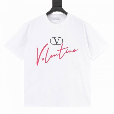 Valentino 华伦天奴 Vltn 25Ss V Logo红签名印花短袖T恤 轻奢主义 男女日常通勤穿搭必备单品 正确版本 随意对比 详细特征 260克10