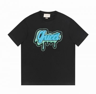 gucci古驰24Ss夏季系列 G家撞色品牌标识字母设计 -采用双纱纯棉250G 面料颜色定制定染 不缩水不退色 手感舒服 质感超强全套辅料.潮男潮女必备经典落