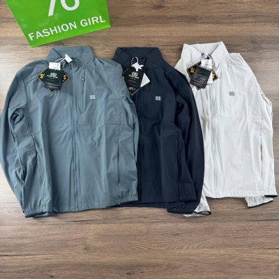 供 Kolon Sport 可隆25春夏新款！男士轻量化防风防水皮肤衣防晒衣冰感外套！全网独家发售！观网门店同步！订单款！客供面料！90%锦纶+10%氨纶！手感