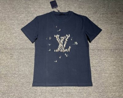 lv -W， ,驴家绣小帆船T恤，原版开发， 蓝Sml，现货