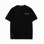 高版本Chrome Hearts 克罗心荧光绿重叠十字印花短袖！面料使用32支 克全棉双纱面料，纹路清晰可见，质感柔软细腻光滑，垂感十足！有一定厚度 非低廉材质