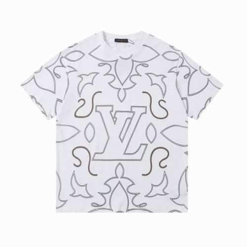 Lv 驴家 25Ss新款西部牛仔印花 短袖 高品质 面料- 采用260克双股精梳棉面料.索罗纳螺纹订织订染国标一级面料 辅料：官网原版三标Logo 尺码： S