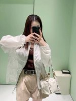 pra普家 高版本 定制字母Logo拉链口袋三角标徽章防晒外套 三标齐全 码数S M L 现货发 M码胸围112衣长62