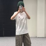 Bbr 短袖基础战马 白色 上身展示 模特试穿 M 码 身高 162Cm 47Kg 偏大宽松