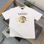 上新 款号：Ws 高版本 2025新款Evisu福神板雾锦鲤家花字母Logo图案印花休闲情侣圆领短袖T恤，经典永远不会过时、人手必备款，250G双纱纯棉不起球不