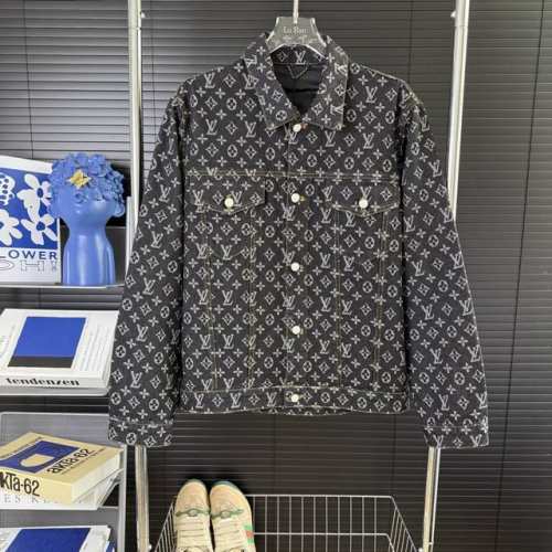 224 当天到货 现货现配 Louis Vuitton路易威登 Fa联名25Ss提花牛仔外套夹克 正确版本欢迎对比 采用18安克重半漂牛仔原布脱浆处理高温蒸熟褪
