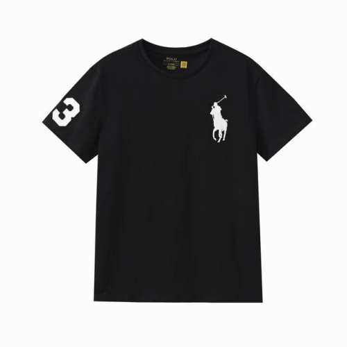 新品上新！ 拉夫劳伦新款战马刺绣圆领T恤，男女同款，32支纯棉230亲水双纱面料，相比普通纯棉面料更加柔软舒适，相比原版面料做了升级，原版只有180克，版型与原
