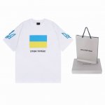 细节图 顶级版本.官网品质 Balenci*Ga 巴黎. 慈善新款.前后白墨直喷印花短袖T恤 砖柜同步.第一时间正品研制 欢印对比 面料采用巴黎Zp定织定染全棉