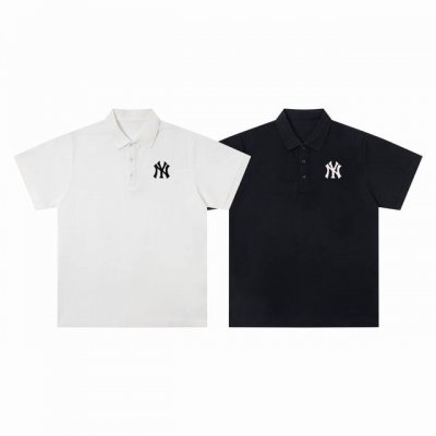 款号 Wkd17 白底图 25Ss Mlb 纽约洋基队印花polo衫短袖T恤男女款 最经典的一款常青小标设计 胸口精美的印花Logo设计 质感亲肤舒适 商务休闲