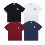 上新款号： M1062 2025早春Moncler 蒙口 绣花大标识印 - 260G双纱纯棉顶级面料 手感柔软 百分百纯棉独家出货 定染硫化黑无尘处理面料 -面