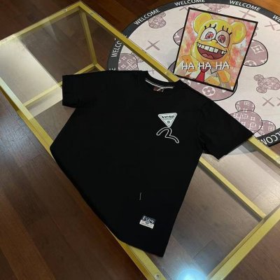 上新， Evisu福神2025新款男士字母大Mt恤短袖 颜色：黑 尺码：S-Xxl S码 肩宽44 胸围96 衣长68 适合身材 -120斤 M码 肩宽46 胸