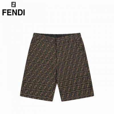 fendi 芬迪 25Ss 提花Ff老花梭织短裤 面料：定制定染Ff提花梭织面料 布面层特定加丝光工艺让表面赋带一种光泽 贴肤舒适 硬朗有型 以标志性Ff图案为