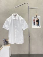 Zegna杰尼亚独家专供新款原单男士休闲短袖衬衫 高端定制 高端版本 时尚百搭爆款进口面料 手感超柔软细腻 穿着亲肤舒适 高端精品 代工厂p精细做工 上身非常赞