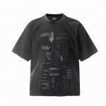 Vt9228 Travis Scott斯科特专辑封面数码直喷印花复古水洗做旧短袖T恤 小领口设计 白墨数码直喷印花 高街复古重磅做旧水洗Vintage短袖 尺码