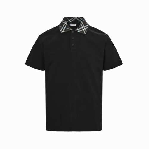 burberry 巴宝莉 25Ss 格纹领Polo短袖 原版定制270G珠地布料，以经典设计与高品质面料著称，采用意大利或葡萄牙生产的棉质珠地网眼布，部分款式含