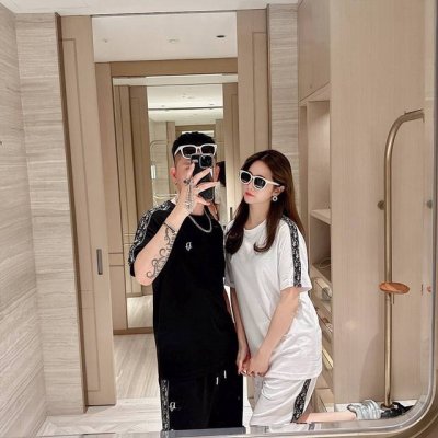 MoS 迪奥2640Ss春夏新款制边短袖套装，男女同款。上身效果超赞，码数48-56