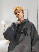 上新 160 2025Dior迪奥新款字母标语刺绣情侣连帽卫衣 Dior限定大厂刺绣Logo加绒卫衣 T原地自留款！ 好喜欢这种款 前面一个精致刺绣Logo 叠