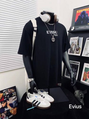 evisu 福神高版本标志印花男女休闲短袖T恤 不得不推荐一款非常受欢迎的硬货 280克双纱面料 有型 更有质感 夏季你需要这样一件超百搭的T恤看品质无敌 做工