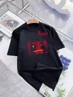 acne 顶级版本 顶级版本 新款字母印花双层重工短袖T桖 字母图案不管是T桖还是卫衣都是每年的爆款单品 前幅大面积印花采用大康丽数码印花机直喷 成本极高 经过