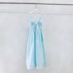 款号：25005 成分：55%Linen 45%Silk 尺寸：0 1 2 3 腰围 胸围 长 Waist Bust Long 0 68 80 102 1 72