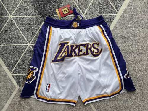 90 款号：K47 顶级刺绣版本 Just Don Nba Los Angeles Lakers Team Shorts 詹姆斯 戴维斯客场Nba 洛杉矶湖人队