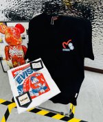带Nfc芯片识别高版本 Evisu 福神2025夏季新款印花休闲宽松情侣款 短袖T恤Dt1007 细节:版本一比一复刻，吊牌 领标 水洗 包装袋。水洗处有Nfc