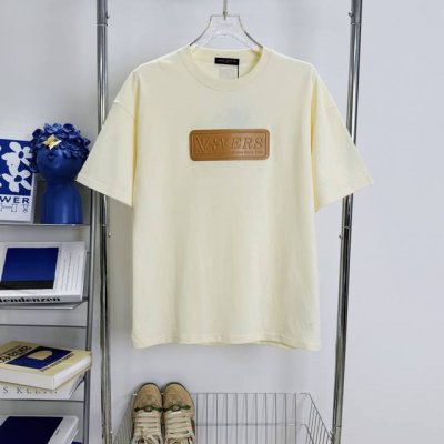 179 当天到货 现货现配 Louis Vuitton 路易威登25Ss 压印Logo皮章短袖T恤 独家首发高定 面料采用320克重双纱精梳棉，定制32支双股螺